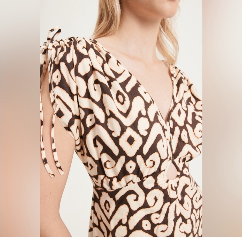 Sincerely Jules Brown and Cream Maxi Dress